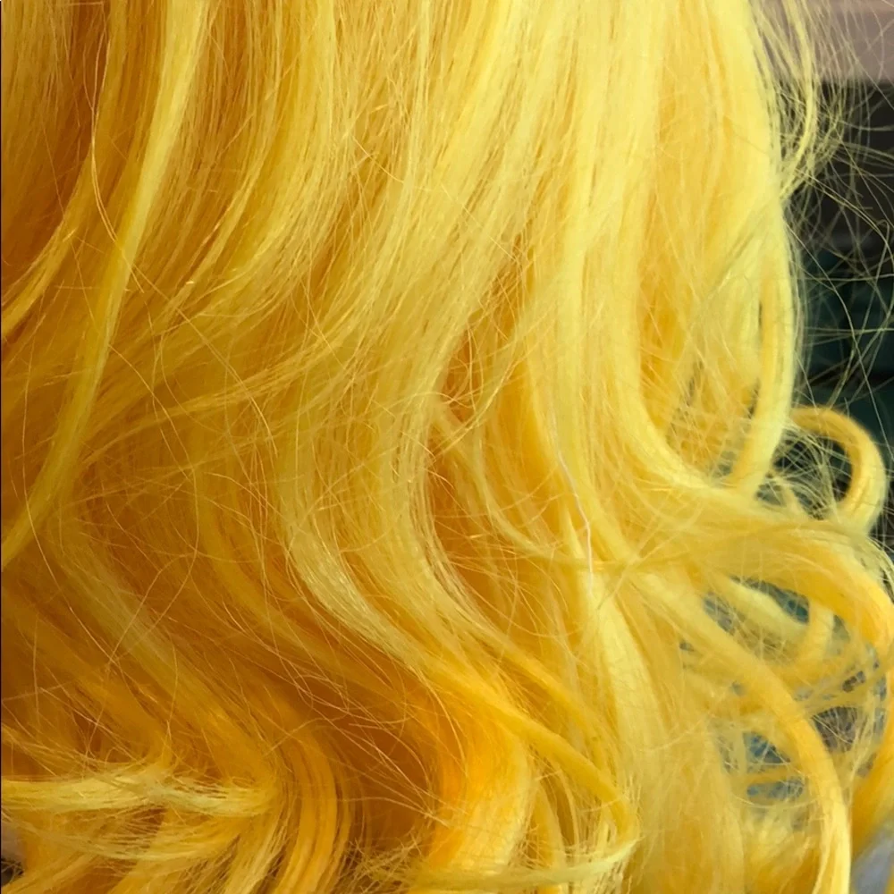 Yellow Comic Book Costume Wig